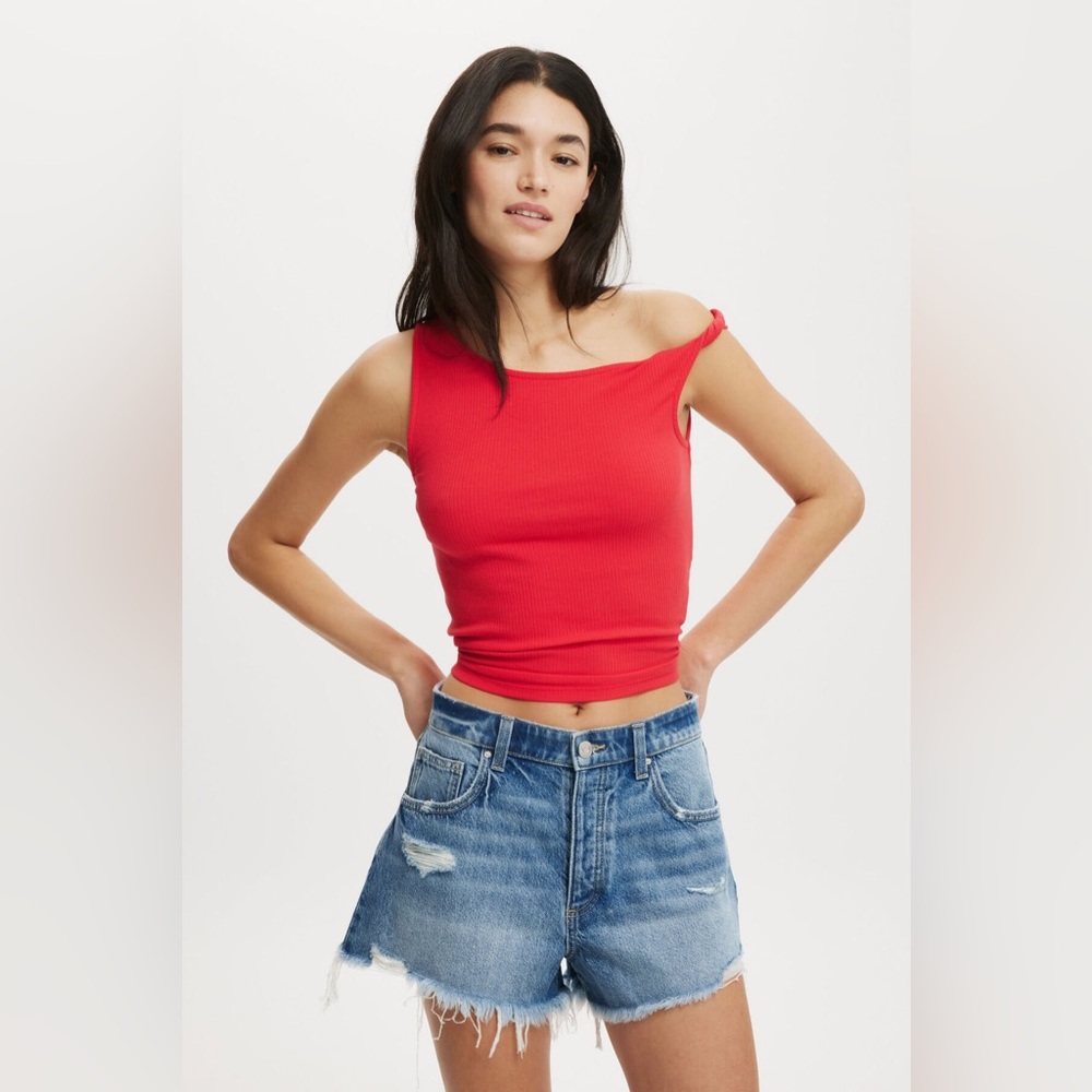 Cotton On The Original Cut off Jean Shorts Denim Size 14 32 American Eagle Aerie